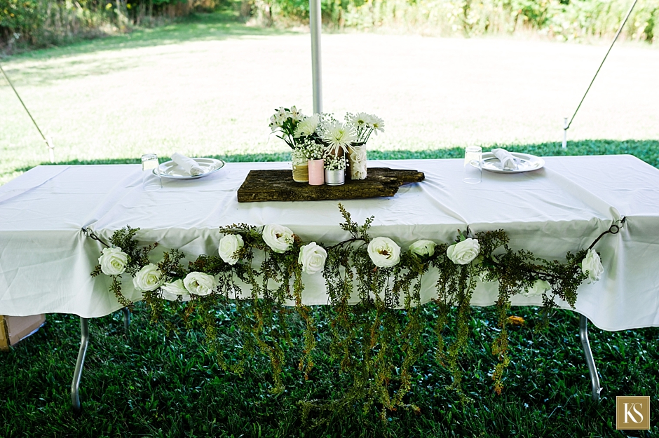 Wildflower wedding centerpiece, farm wedding centerpieces, www.kelliesaunders.com